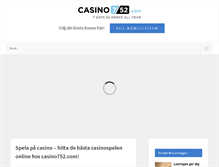 Tablet Screenshot of casino752.com